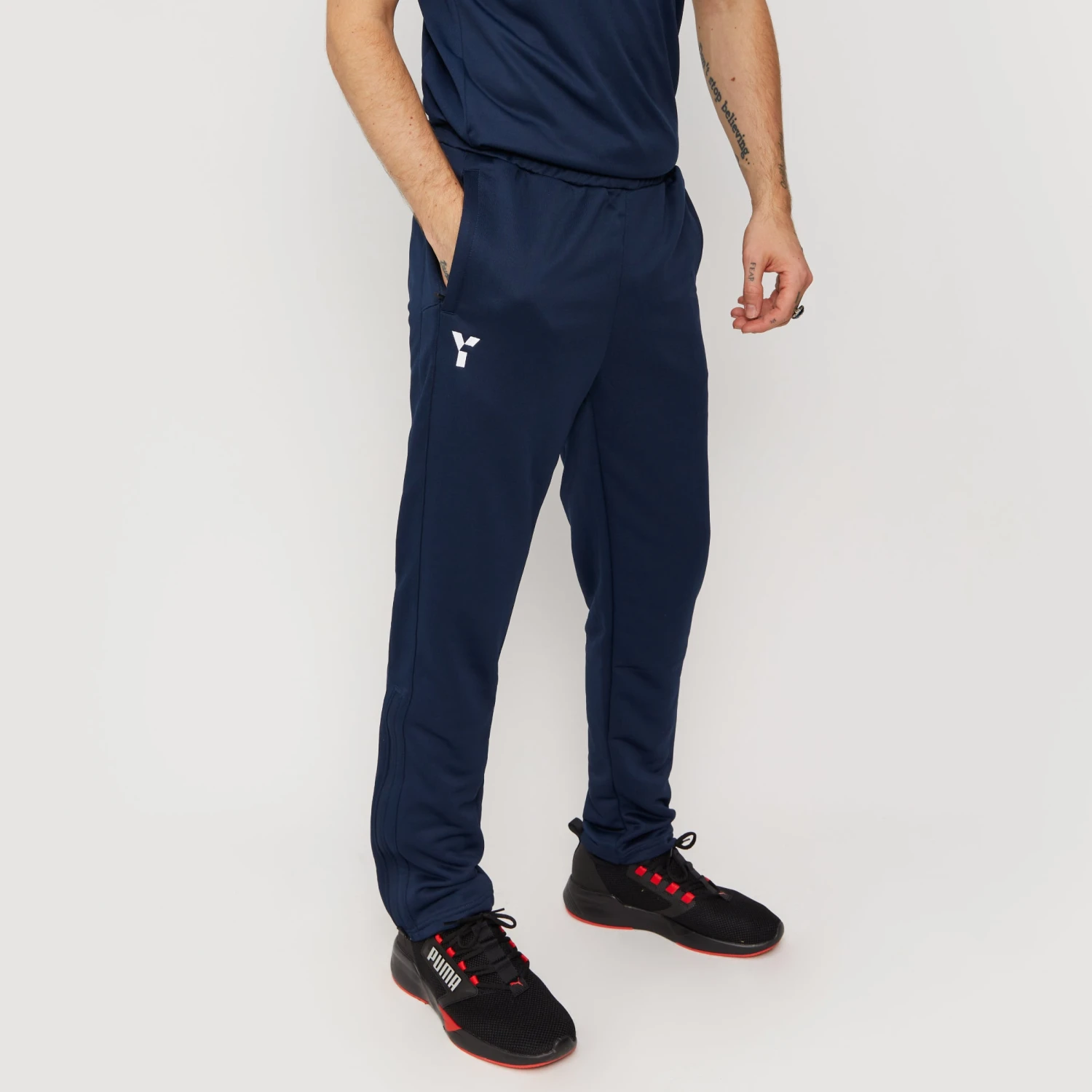 Cambridge South HC - Tracksuit Bottoms Men's Navy - Image 3