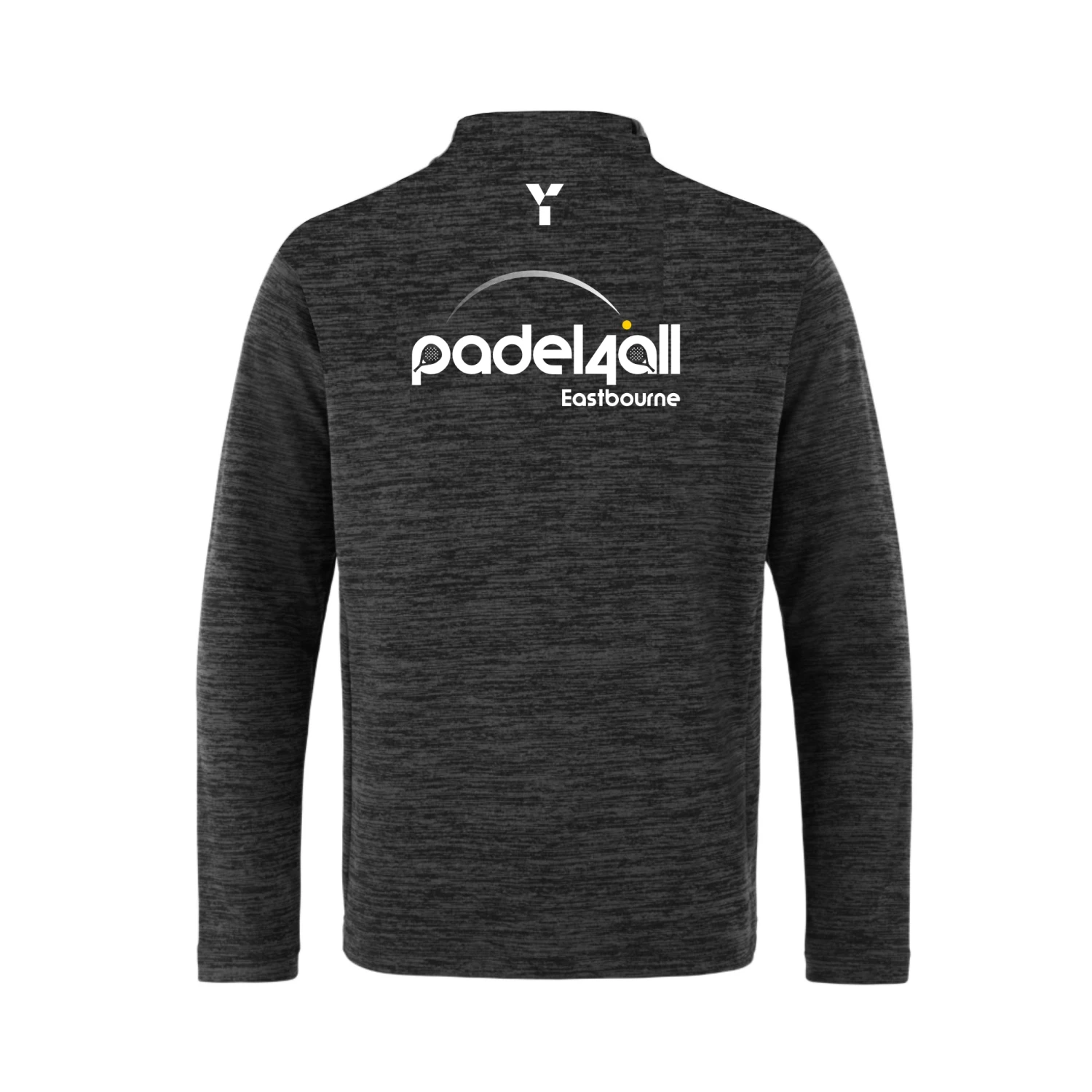 Padel4All Eastbourne - Fugi Quarter Zip Unisex Black Melange - Image 2
