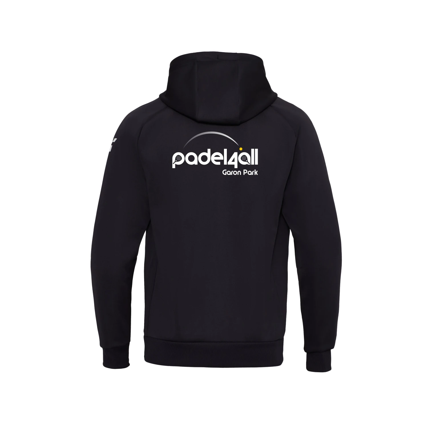 Padel4All Garon Park - Performance Hoody Unisex Black - Image 2