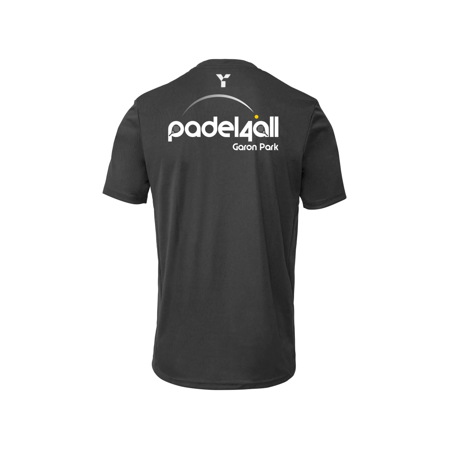Padel4All Garon Park - Short Sleeve Training Top Mens Black - Image 2